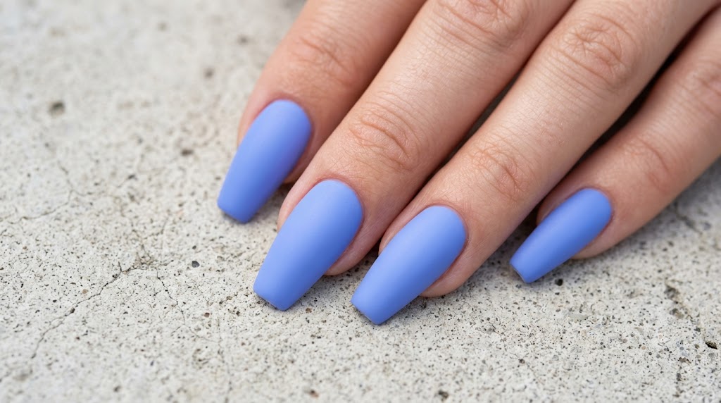 Soft Periwinkle Matte Velvet